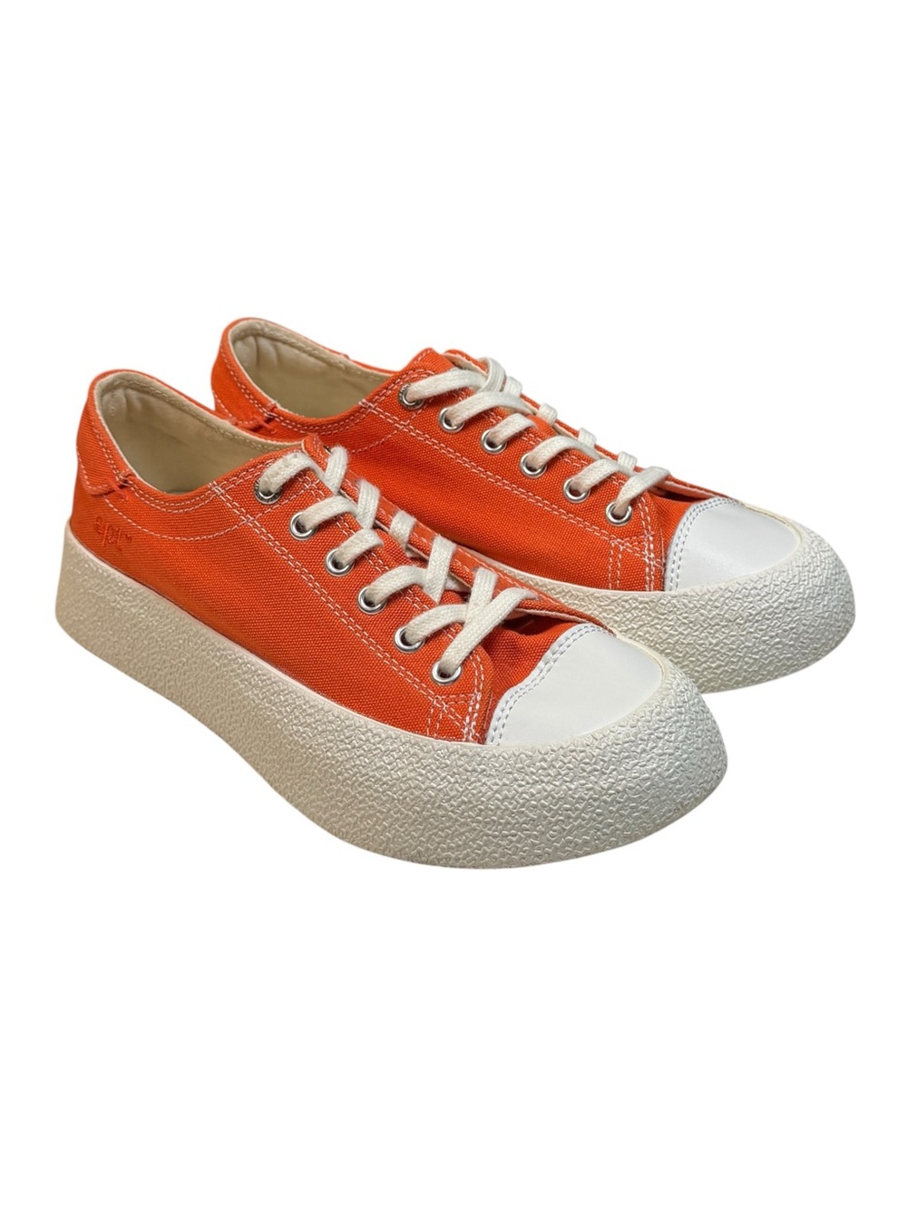 East Pacific Trade ept Dive Orange Canvas White Platform Sneakers Men's Size 7